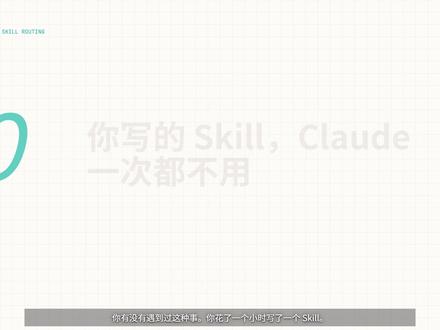 你写的Skill,Claude Code一次都不用! #claudecode #claude #编程 #anthropic #Claude