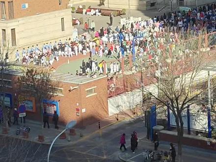 北京小学红山分校,开学第二天,欢乐而有序的操场上!