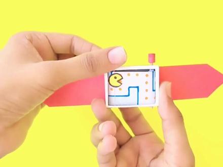 今天我们来制作一个折纸游戏手表! #手工玩具 #儿童手工 #折纸玩具 #手工教程