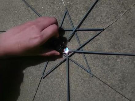 仙女棒摆五角星的详细教程#爱心烟花