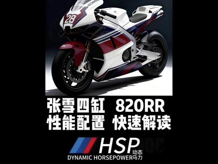 #张雪820rr #HSP动态马力#车评 期待已久的820RR马上就要跟大家见面了。