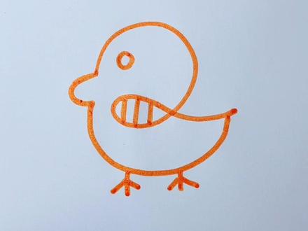 童年的小鸭子口诀,你还记得吗#简笔画#简笔画教程#小鸭子