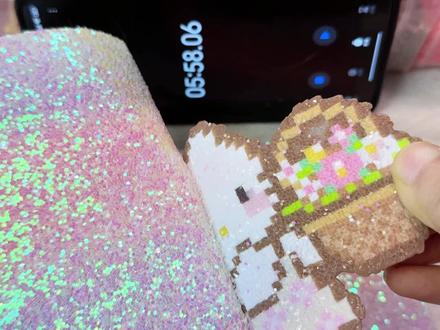 谁还不会格利特布烫豆?一次成功!#一代人有一代人的十字绣 #我在抖音玩儿拼豆 #拼豆人有自己的春节 #格利特烫 #拼豆日常