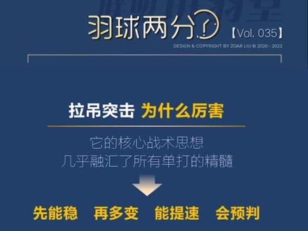 总35期 | 三项拉吊突击的战术核心。稳中求变,以快制慢,料敌先机。#羽毛球 #经验分享 #单打 #知识