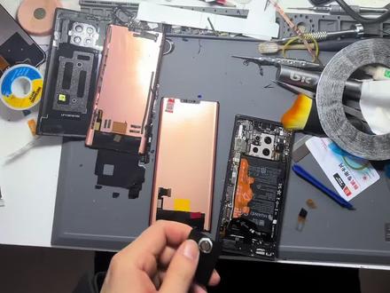 后续 mate30pro 换总成 怎样固定听筒喇叭#手机维修