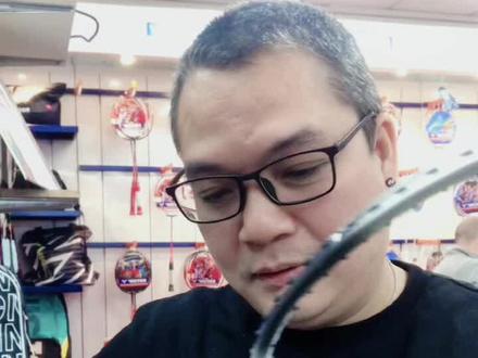 凯胜汤仙虎100ti白#羽毛球拍 #球拍测评 #抖音小助手