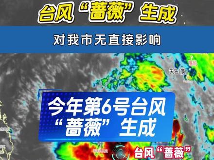 今年第6号台风“蔷薇”生成 #台风 #气象 #蔷薇