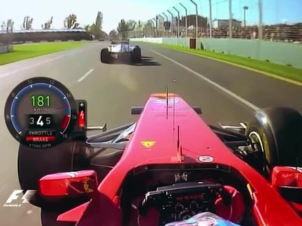 #F1 史上第一次使用 #DRS 超车 #阿隆索