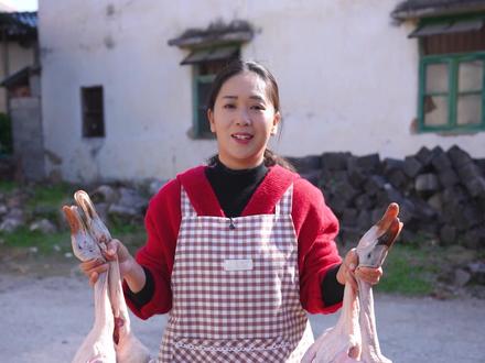 时光无言,一年又到了尾声,腊味也要做起来了。#农村生活 #美食制作 #腊板鸭的做法