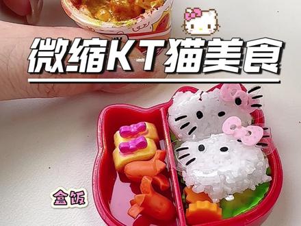 自制 KT 猫微缩食玩✨少女心直接爆棚! #沉浸式 #玩一种很新的东西 #大人也要玩玩具 #盲盒 #微缩场景