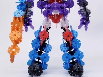 雪花片攻略 惊破天第一集 机器人形态 有史以来最长的视频攻略送给关注我的粉丝😘😘#雪花片 #变形金刚