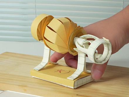 教你用纸做好玩的爆米花机~ #手工制作 #创意折纸 #玩具制作