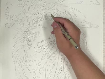 #凤凰#绘画#马克笔画 #手绘 #教程 一起来画凤凰吧!