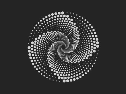 一分钟教会你绘制点阵漩涡 |AI 一分钟教程#ai教程#设计分享
