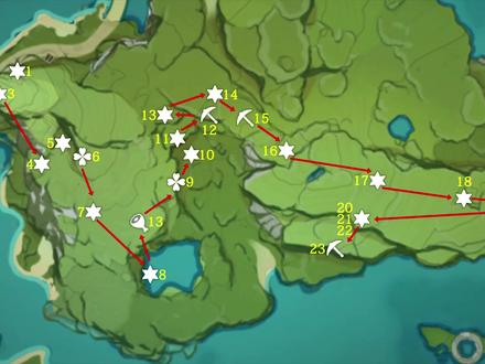 【璃月宝箱全收集】石门(1) 共23个(1-23)成就数22 原神璃月碧水原+抿林+琼玑野+云来海+璃沙郊 宝箱全收集攻略 岩之印获取途径#流风眷堇庭 #原神攻略 #游戏 #游戏日常 #游戏梦想家寻宝季