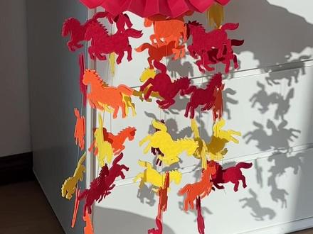 可以给我做这个小马风铃吗~马年必须顺风顺水呀#玩个很新的东西 #diy #新年