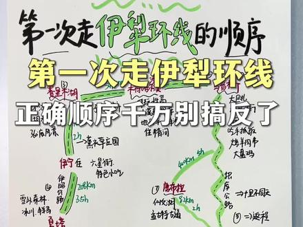 第一次去伊犁的正确顺序!#伊犁旅游攻略 #新疆旅游攻略 #伊犁旅游 #新疆旅游开始了