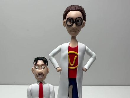 手工制作 光头强和天才威#手工制作 #光头强#天才威#熊出没