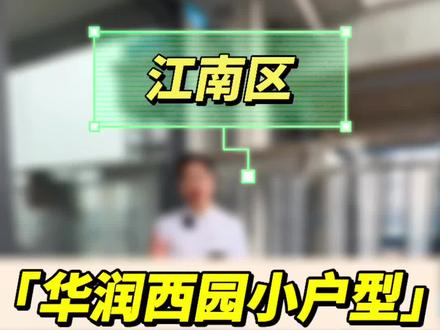 华润西园小户型不看江江南核心地段#南宁买房 #华润西园悦府