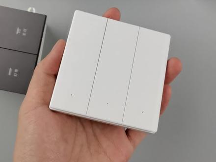接入小米米家APP的86型无线开关智能随意贴蓝牙mesh单击长按自动化联动控制相关设备@小米智能家居