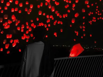 花灯祈福日 明月不夜天 #20级灯牌 #孔明灯放飞#震撼场面