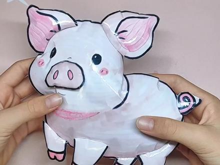 自制模拟卖烤乳猪,手法专业,看过都说好!#做手工 #自制捏捏乐