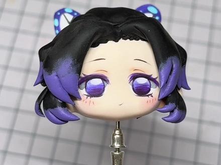 莫西莫西,你催更的蝴蝶忍已经长好头发了#鬼灭之刃 #粘土 #蝴蝶忍