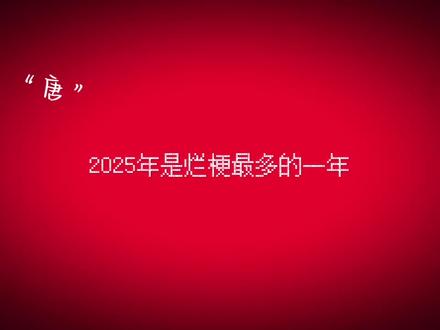 我觉得2025是个糟糕的一年#烂梗 #反对烂梗