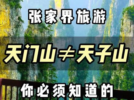 张家界天门山和天子山,傻傻分不清楚?千万别弄错啦#张家界天门山 #张家界旅游攻略 #张家界国家森林公园 #旅行推荐官