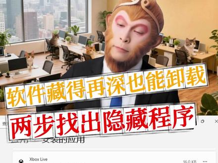 软件藏得再深也能卸载,两步找出隐藏程序 #电脑小技巧 #Windows实用技巧 #电脑清理
