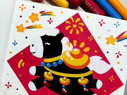 用数字9就能画出招财黑马!零基础一学就会~🐎 #丙烯马克笔绘画 #艺术在抖音 #抖音年味艺术图鉴 #交换你的新年小马 #马年主题画