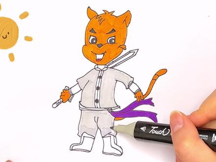 虹猫蓝兔七侠#一学就会的简笔画 #跟着抖音学画画 #绘画过程分享 #每日一画 #随手画