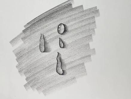 哇,原来画水珠💦这么简单#跟着抖音学画画#炭笔画#简笔画#一学就会#手绘