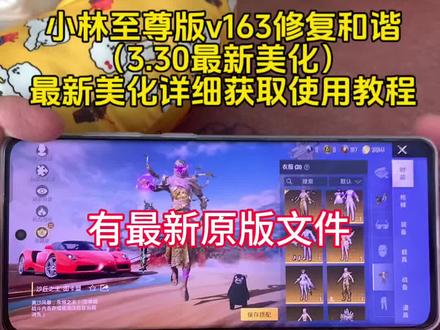 小林至尊版 v163 修复和谐(3.30 最新美化)
最新美化详细获取使用教程#小林最新美化教程 #小林美化 #和平精英美化包