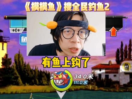 最后居然钓到了鲨鱼?#摸摸鱼 #全民钓鱼2 #钓鱼