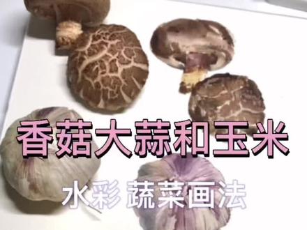 水彩画香菇大蒜和玉米🌽
#水彩画 #水彩教程 #零基础学画画