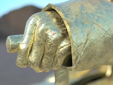 悬浮雕像是怎么做到的?#科普#知识科普