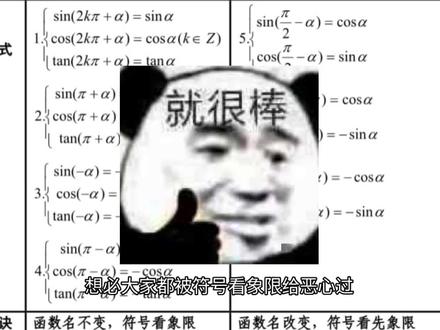 #诱导公式#高中数学#不一样的诱导公式