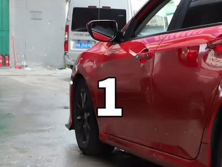 专用于十代思域 回旋镖尾灯+雷电款后杠灯安装教程#后杠灯 #思域思域 #思域改装 @抖音小助手