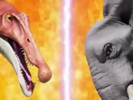 非洲巨兽之战·棘龙对战大象