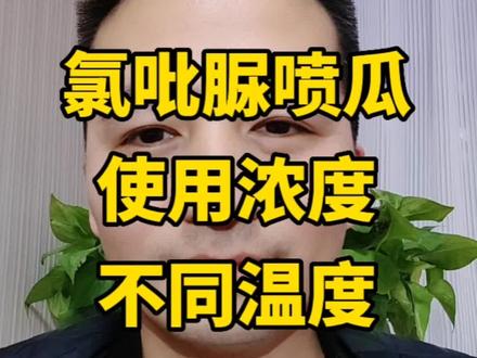 氯吡脲在西瓜上使用浓度多少蕞好?不同温度稀释的浓度不同#西瓜种植 #农业种植