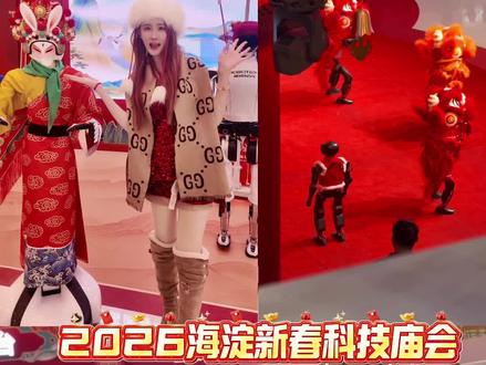 现场超火!机器人🤖太有趣啦,2026海淀新春科技庙会,过年就来这!#AI在海淀过大年 #2026海淀新春科技庙会#北京春节去哪玩 #庙会#机器人