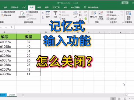 才知道,记忆式输入功能这在里关闭! #excel技巧 #职场分享 #数据分析 #办公技能 #excel #老牛说excel