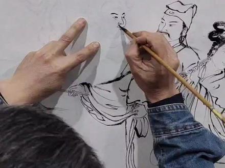 八仙过海图创作中#写意人物 #国画人物