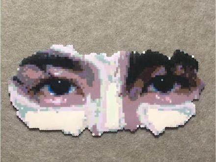 你的眼睛 比海辽阔#张凌赫#拼豆
图纸@Harry(接🥚版)