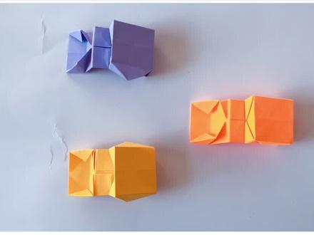 「折纸教程」车类 超简易立体推土机#折纸 #亲子手工