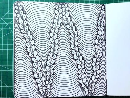 第611幅解压治愈简单易学小花瓣线条画线描禅绕画 #创作灵感 #画画教程 #解压禅绕画 #零基础学画画 #治愈系