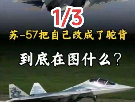 苏-57把自己改成了驼背,到底在图什么? (一) #苏57D #俄双座五代机首飞 #苏57双座版首飞 #五代机
