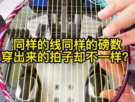 同样的线同样的磅数穿出来的拍子却不一样?你知道为什么吗?#羽毛球装备#羽毛球拍#羽毛球拍穿线@抖音小助手