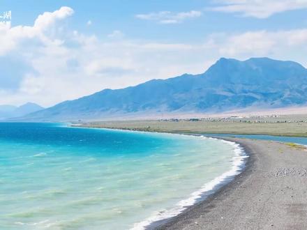 当我用拼图的方式打开赛里木湖#赛里木湖#旅游